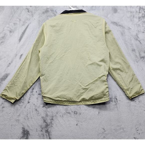 Vintage 90s Nike Jacket Womens S Black Green Reversible Full Zip Windbreaker - Picture 9 of 16